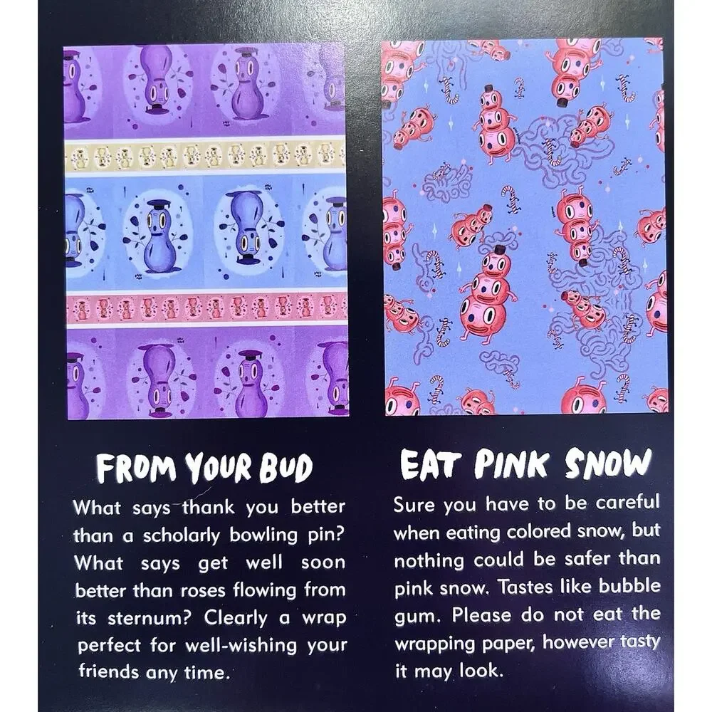 Gary Baseman Gift Wrap Bulk Wholesale Lot - 20 Packs Happy Whatever Pop Art